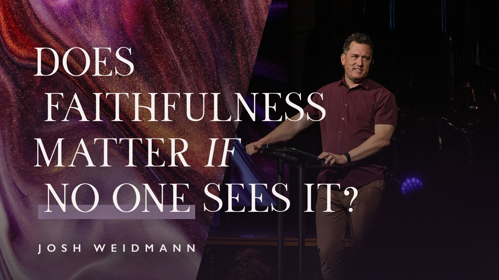 Does Faithfulness Matter If No One Sees It? Divine Interruption