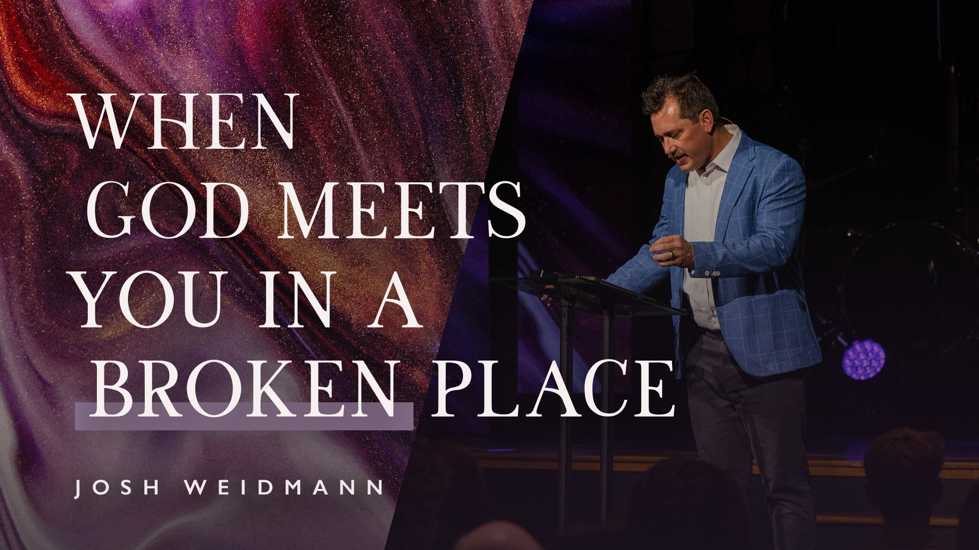 when God meets you in a broken place Divine Interruption